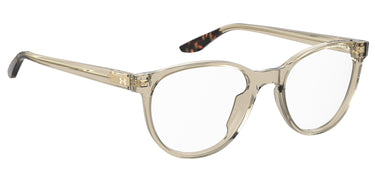 Designer Women Under Armour Eyeglasses: UA 5020 - Beige(2)- SpecSMART Eye Clinic (Diagonal View)